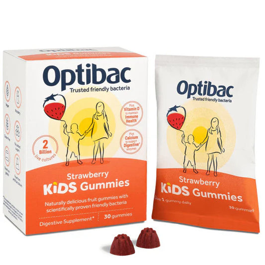 Optibac Kids Gummies Strawberry - 30 Gummies