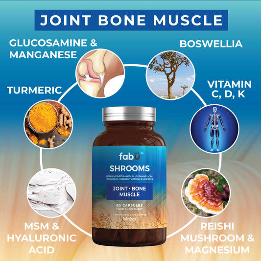 Fabu Shrooms Joint Bone Muscle - 60 Capsules