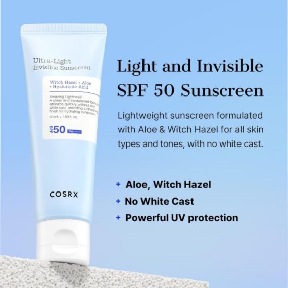COSRX -Ultra Light Invisible Sunscreen SPF 50