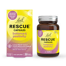 Bach RESCUE Balance & Positivity 30 Vegan Capsules