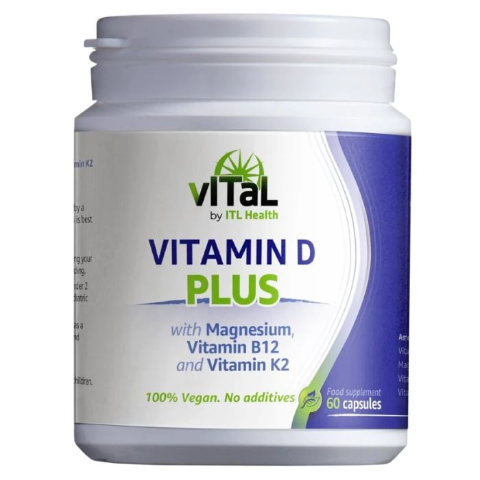 Vital Vitamin D Plus Magnesium, Vitamins B12 and K2 60 caps