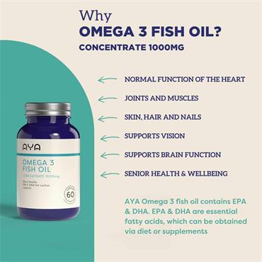 AYA OMEGA 3 FISH OIL - CONCENTRATE 1000MG